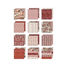 Tim Holtz Paper 8x8"- Palette Collection / Red
